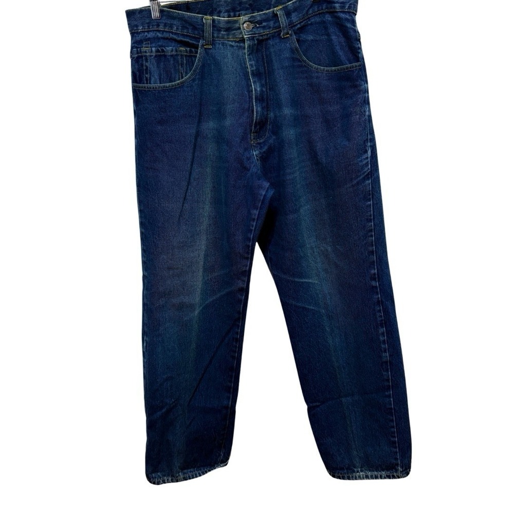 KanCan Gold Jeans Mens 38 X 34 Dark Wash Oversized Baggy Relaxed Cotton Denim